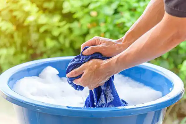 washing clothes