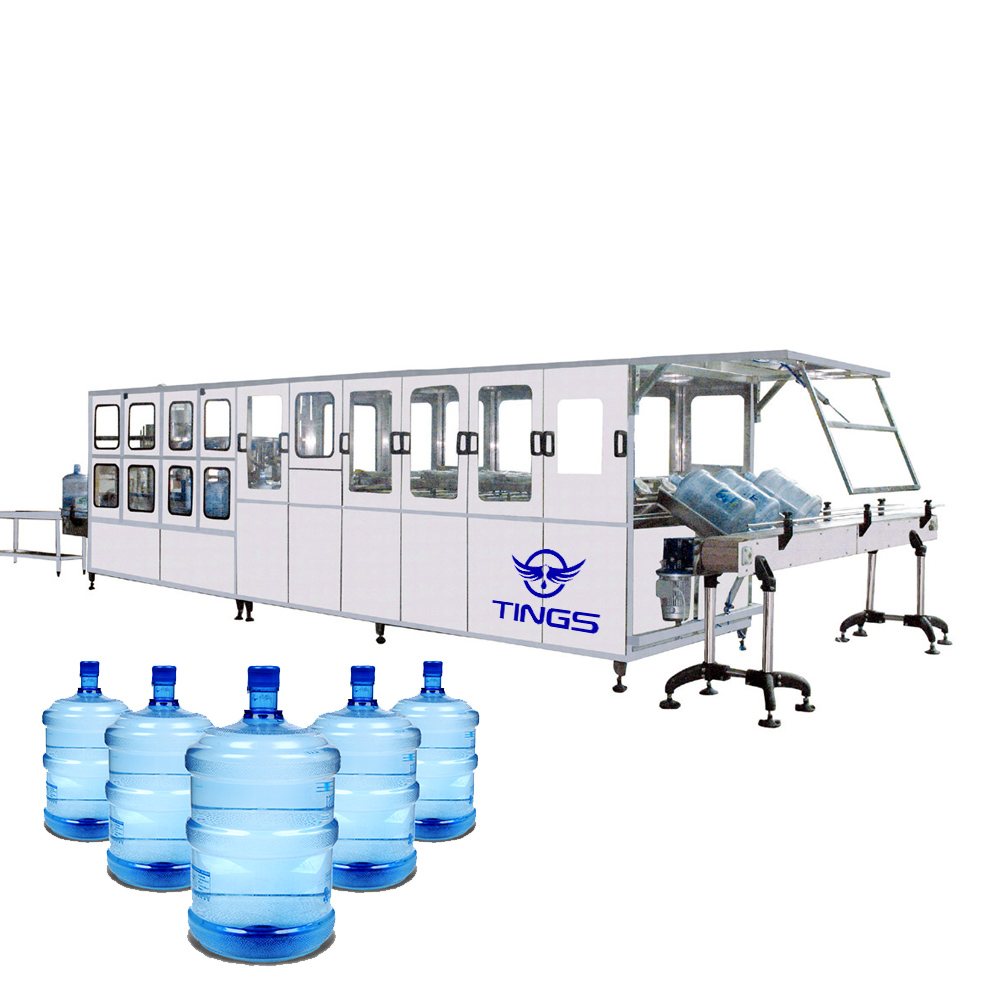 600BPH 5 Gallon 20L 18.9L Bottle Water Filling Machine TINGS