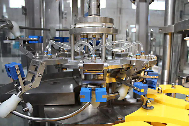 Glass bottle rinsing part