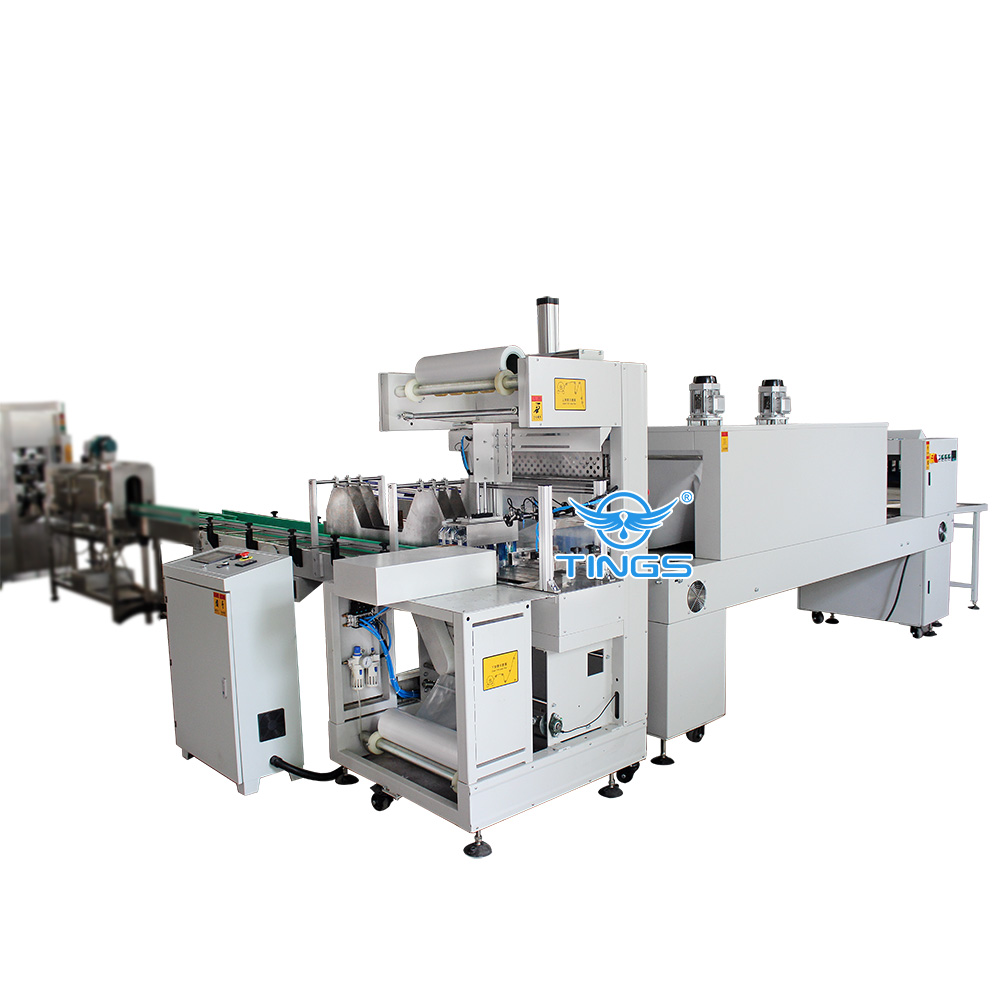 L shaped automatic shrink wrapping machine