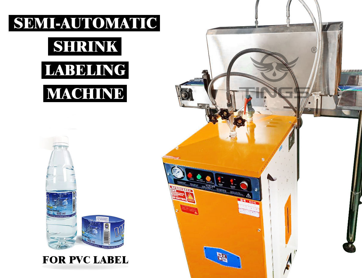 Semi automatic shrink labeling