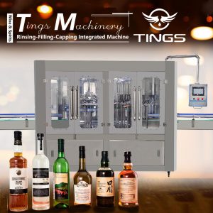 3000 to 6000BPH Wines Spirits Vodka Gins Bottling Machine