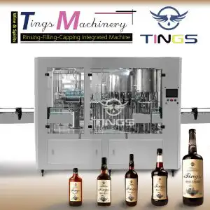 6000 to 9000BPH Automatic Wines Spirits Vodka Gins Bottling Plant