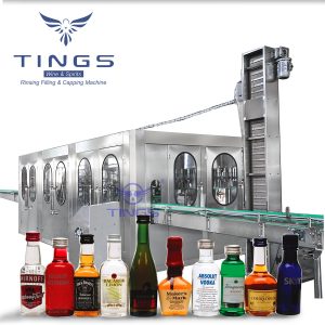 12000 to 15000BPH Automatic Glass Bottle Spirits Rinsing Filling Capping Machine