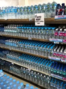 bottle water in market