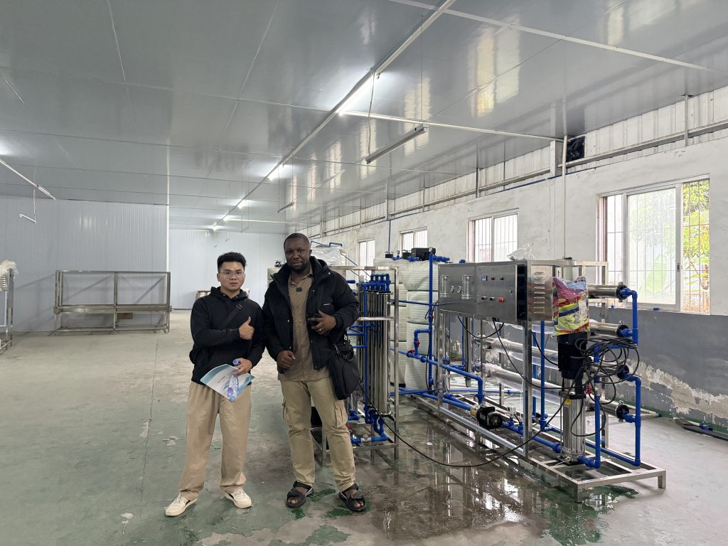 Client with the water treatment system