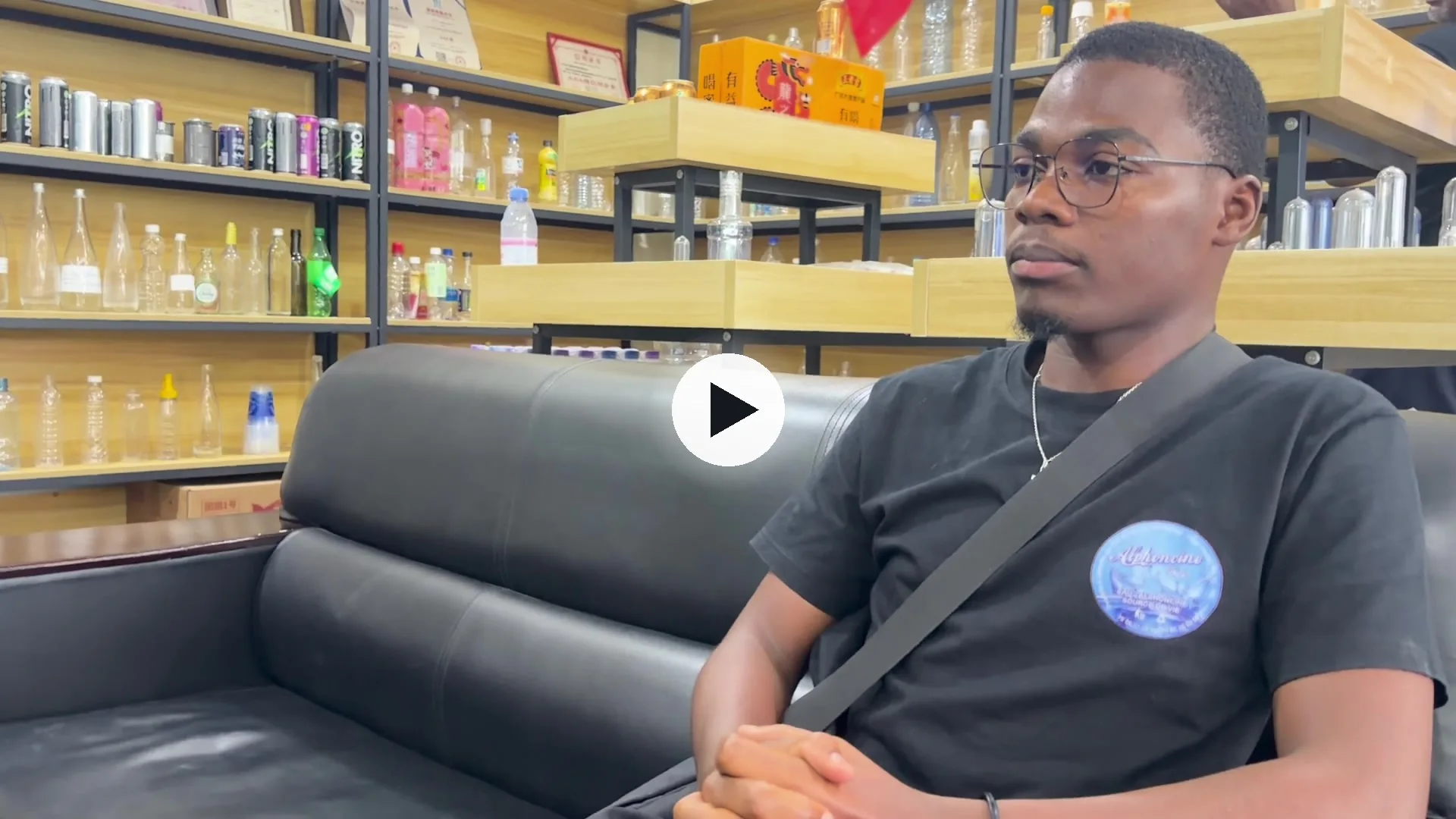 Serge from Alphoncine Water in Gabon talking about ten years of cooperation with TINGS